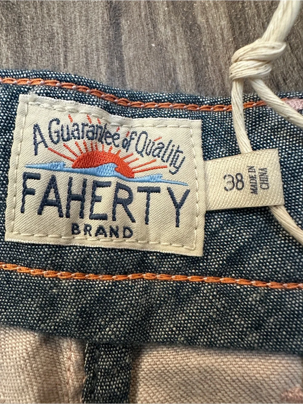 Faherty Linen Organic Cotton Blend Shorts Men’s Size 38 Pink Mauve